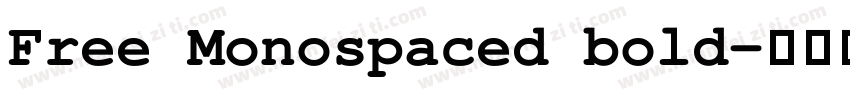 Free Monospaced bold字体转换